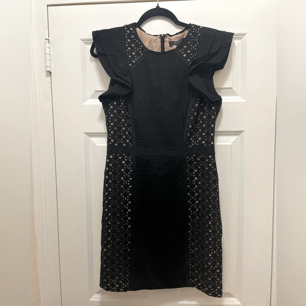 BCBG Maxazria Dress with Ruffle Sleeve
